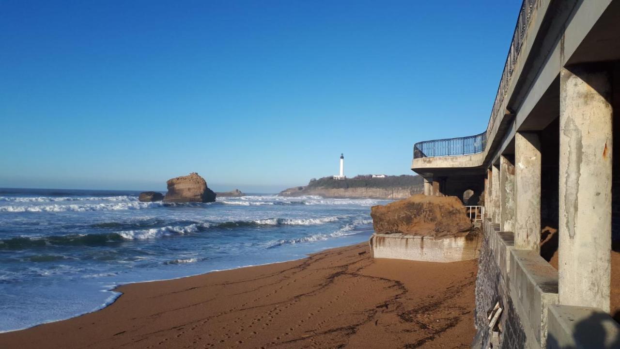 Studio Et Piscine Sur La Grande Plage Μπιαρίτζ Εξωτερικό φωτογραφία